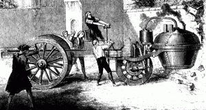 The first "automobile accident"? (Wikipedia Commons)