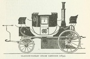 Glasgow-Paisley Steam Carriage (1834) (Wikipedia Commons)